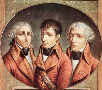 Les trois consules  Cambacrs Napolon Lebrun